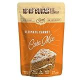 Sweet Logic Keto Baking Mix - Carrot Cake - Gluten-Free - Dairy Free - Diabetic-Friendly - High Protein - Allulose - Stevia - Low Sugar - Low Carb - Quick 20-Minute Prep (1-2G Carbs Per Serving)