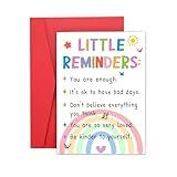 Off to College Card, First Day of School Stuff, Back to School Supplies Opening Card, Cute Kindergarten Primary Schools Gifts for Teens Boys Girls, Inspirational Little Reminder Cards Homecoming Day