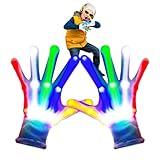 Cool Toys LED Gloves Party Favors for Kids 13Y or Older Toys for 13 14 15 16 17 18 Years Old Girls Boys LED Glowing Party Supplies Rainbow Cool Toys Easter Birthday Gifts Costumes Teens Boys Toys