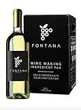 Fontana Italian Pinot Grigio Wine Kit | Wine Making Ingredient Kit - 6 Gallon Wine Kit | Premium Ingredients for DIY Wine Making | Makes 30 Bottles of Wine