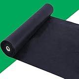 Kdgarden Premium 5oz Pro Weed Barrier Landscape Fabric Ground Cover Heavy Duty Commercial Anti-Weed Gardening Mat, 3ft x 100ft, Black