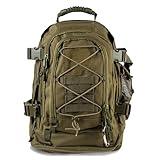 Miramrax Tactical Backpack Military Army Daypack - Assault Pack for Men Molle Backpacks Bug Out Bag 3 Day Pack for Hiking Camping Travel Hunting Rucksack Trekking Green