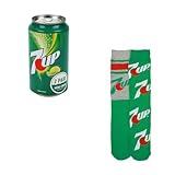 Bioworld 2-Pack of Refreshing 7UP Adult Crew Socks - Quench Your Thirst for Style and Comfort!