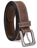 Timberland PRO Men's 38mm Boot Leather Belt, Brown, 36