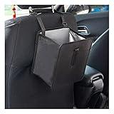 Fekey&JF Foldable Car Trash Can, 1.85 Gallons Hanging Waterproof Leakproof Trash Can Storage Bag for Car with Large Capacity, Car Interior Accessories (Small)