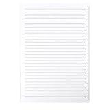 Straight Line Stencil Plastic Clear 9/32" Spacing Line Stencils College Ruled Drawing Lettering Guide Scale Writing Calligraphy Ruler for Paper Card Aids(11.69× 8.07 Inches)