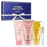 medicube Overnight Glow-Up Trio | Amazon Exclusive Holiday Overnight Wrapping Peel Off Mask | Collagen, Turmeric & PDRN | Perfect for Holiday Gifting & Self-Care | Korean Skincare for Women & Men