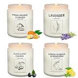 Candles | Candles for Home Scented | 4 Pack 7.1oz Natural Soy Wax Aromatherapy Candles | Over 240 Hours of Burn Time | Christmas Scented Candles Gifts Sets for Women |Lavender Candles