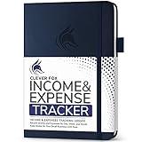 Clever Fox Income & Expense Tracker – Accounting & Bookkeeping Ledger Book for Small Business – 1-Year Record Notebook, A5 (Dark Blue)