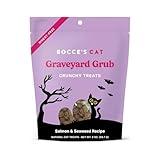 Bocce's Bakery All-Natural, Seasonal, Graveyard Grub Cat Treats, Wheat-Free, Limited-Ingredient Soft & Chewy Treats Inspired by Halloween, 2 oz