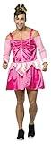 Rasta Imposta My Hairy Princess - Sleeping Boozey Men's Pink Princess Costume, One Size