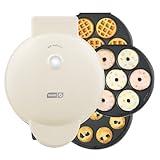 DASH MultiMaker Treat Maker System, Mini Donuts, Waffle Bites, Mini Cupcakes - Cream