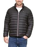 Tommy Hilfiger Men's Water Resistant Ultra Loft Down Alternative Puffer Jacket, Black, Medium