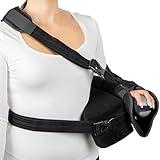 Alpha Medical Shoulder Immobilizer w/Removable Pillow – Rotator Cuff – Sublexion – Shoulder Abduction Sling – Post-Op Shoulder & Arm Brace w/exercise ball. Fits Right or Left Arm. L3660