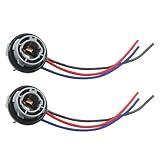 2PCS 1157 LED Bulb Socket Plug, Waterproof Turn Signal Brake Light Tail Light Socket Harness, Base Plug Connector Professional Car Accessories Fits Most Cars, Trucks, SUVs
