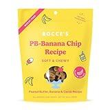 Bocce's Bakery PB Banana Chip Recipe Treats for Dogs, Wheat-Free Everyday Dog Treats, Real Ingredients, Baked in The USA, All-Natural Soft & Chewy Cookies, Peanut Butter, Bananas, & Carob, 6 oz