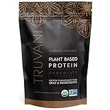 Truvani Vegan Pea Protein Powder | Chocolate | 20g Organic Plant Based Protein | 20 Servings | Keto | Gluten & Dairy Free | Low Carb | No Added Sugar