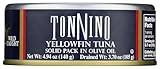Tonnino Yellowfin Tuna in Olive Oil, Wild Caught, Non-GMO, Canned, 4.94 Oz (Olive Oil, 1)