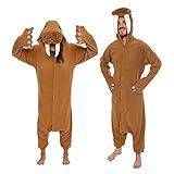 Funziez! Adult Onesie Halloween Costume - Animal and Sea Creature - Plush One Piece Cosplay Suit for Adults, Men and Women