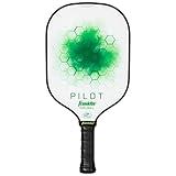 Franklin Sports Pickleball Paddle - Pilot Polypropylene Core Racket - Official USA Pickleball (USAPA) Approved Paddle - Lightweight Pro Racket - Green - 10mm Thick Core
