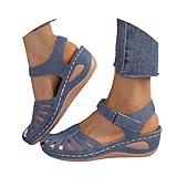 AMDBEL Orthopedic Sandals for Women,Sandals for Women Dressy Summer Closed Toe Breathable Sandals with Arch Support Shoes