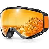 findway Ski Goggles OTG - Over Glasses Snow/Snowboard Goggles for Men, Women & Youth - 100% UV Protection