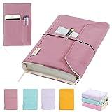 Canvas Book Covers, Washable Protector for Paperback Novels, Adjustable Cover for Hardcover With Pockets for Pen, Soft Cover Books, Lovers Gifts