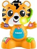 Fisher-Price Baby Learning Toy Link Squad Bop & Groove Tiger with Music & Lights for Ages 9+ Months, Compatible Only with Link Squad Items