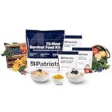 4Patriots 72-Hour Survival Food Kit: Disaster-Resistant Emergency Food With Incredible Variety Designed to Last 25 Years in Emergency Food Pouches, 20 Servings of Delicious Freeze-Dried Food, Emergency Rations For Your Disaster Food Supply