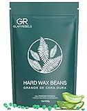 GLAM REBELS 1lb Hard Wax Beads for Hair Removal Sensitive Skin with Pure Aloe, Wax Beans for Brazilian Waxing Bikini Leg Face, Perfect for Full Body Gentle Hair Removal At Home