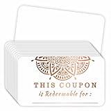 PARTH IMPEX 100 Blank Coupon Cards - Redeem Gift Voucher for Present, Love Coupons for Husband Wife, Blank Gift Certificates, Christmas Valentine Couples Coupons Book for Him, Her, Boyfriend