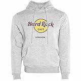 Hard Rock Classic Unisex Pullover Hoodie Grey, London (LON), Medium