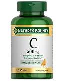 Nature’s Bounty Vitamin C, Supports a Healthy Immune System, Vitamin Supplement, 500mg, 250 Tablets