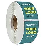 100-500 Pack Custom Roll Stickers Personalized Labels, Customized Decals with Any Logo Text Name Image Photo, Custom Small Business Label Roll