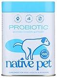 Native Pet Probiotics for Dogs - Dog Probiotics Powder for Digestive Health, Gut Support, & Immune Boost – Vet-Formulated Powder for Maximum Potency with Digestive Enzymes & Prebiotics - 30 Scoops
