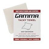 GAMMA Sports Tacky Towel, Non-Toxic, Grip Traction Enhancer, Ideal for Tennis, Golf, Baseball, Basketball, Football, Softball, Pickleball, USTA Approved for Tournament Play, 8"x5"