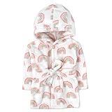 Baby and Infant Bath Robe with Hood and Baby Beach Cover Up for Boys and Girls 0-9 Months (Radiant Rainbows)