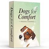 CATCHYOURDREAMS Dogs for Comfort - 50 Inspirational Affirmations and Positive Activities for Healing and Peace - Stress Relief and Mindfulness Grief Dog Bereavement Sympathy gift for Women and Men