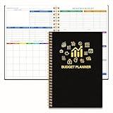 Monthly Budget Planner - 14 Months Undated Financial Planner Organizer Budget Book with Expense and Debt Tracker Notebook to Manage Your Money Effectively, Bill Planner and Organizer with Stickers