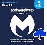 Malwarebytes Premium | 1 Year, 5 Device | Windows, Mac OS, Android, Apple iOS, Chrome [Online Code]