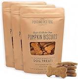 Portland Pet Food Company Pumpkin Healthy Dog Treats - Multipack, Grain-Free, Human-Grade, All Natural Dog Training Treats & Biscuits Made in the USA - 3-Pack (5 oz)