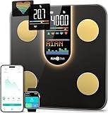 Runstar Scale for Body Weight, Smart Scale with 8-in-1 VA Display, High Precision Bathroom Digital Scale for Body Weight Heart Rate BMI Body Fat 22 Body Composition Sync APP, FSA HSA Eligible