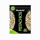 Wonderful Pistachios In Shell, Roasted & Salted Nuts, 48 Ounce Resealable Bag, Protein Snacks, Bulk Snacks, Healthy Snacks for Adults