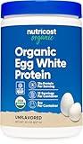 Nutricost Organic Egg White Protein Powder 8oz (Unflavored) - 15 Grams Protein Per Serving, GMO-Free, Gluten Free