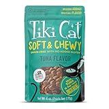 Tiki Cat Soft & Chewy Treats, Tuna Flavor, 3 Calories Per Treat with Grain-Free and No Added Gluten, 6 oz Pouch (Pack of 1)