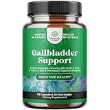 Ox Bile Salts for Gallbladder Support - Purified Bile Salts Supplement with Pancreatin Digestive Enzymes Ox Bile & Betaine HCL - Ox Bile Supplements for No Gallbladder & Digestive Health - 1 Month