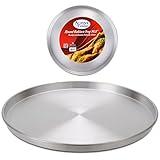 Alpine Cuisine Aluminum Round Baklava Tray 14.5-inch - Bakeware Pizza Cooking Pan for Oven - Durable Round Pizza Tray For Pie Cookie - Healthy & Heavy Duty, Rust Free & Dishwasher Safe