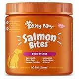 Zesty Paws Salmon Bites for Dogs - Omega 3 Fish Oil for Dogs Chews - Dog Allergy Relief Chews - Fish Oil for Dogs Joints - Itch Relief for Dogs - Dog Supplement for Arthritis - 90ct - Salmon Flavor