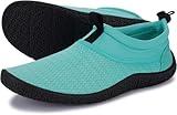 WHITIN Men's Water Shoes Aqua Minimalist Socks Barefoot Swim Beach Surf Slip Resistant Outdoor Activities Boating Gym Lightweight Footwear Green