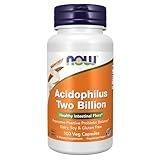 NOW Foods Supplements, Acidophilus, Two Billion, Strain Verified, Healthy Intestinal Flora*, 100 Veg Capsules